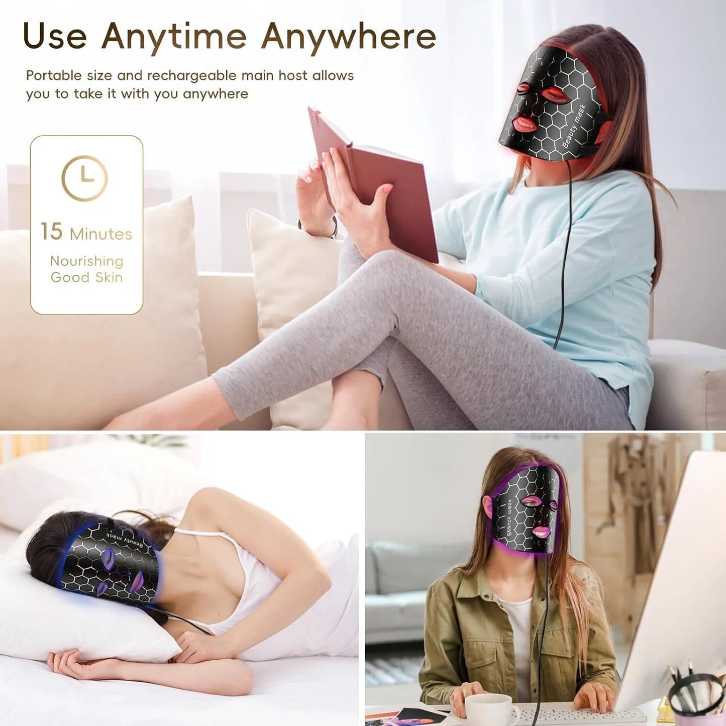 RecoverMe™ LED Light Therapy Face Mask